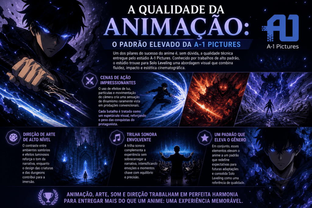 A Qualidade da Animação: O Padrão Elevado da A-1 Pictures