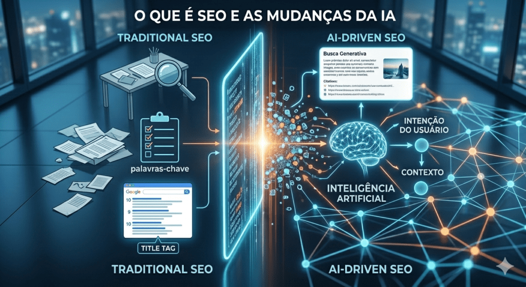 SEO na Era da IA: Como Manter seu Blog no Topo do Google em 2024 7 O Que é SEO e Como a IA Está Mudando as Regras do Jogo